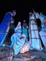 de españa mas grande natividad escena en alicante a noche foto