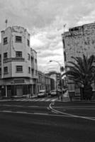 interesting colorful holiday houses in the streets of the Spanish city of Sanca Cruz in Tenerife photo