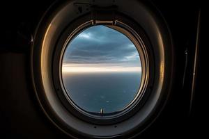 avión ventana porta foto