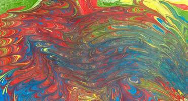 Abstract multicoloured paint background. Acrylic texture with marble pattern photo