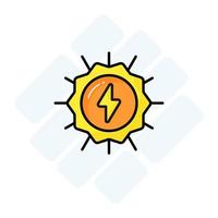 Carefully designed vector of solar energy, premium icon of solar power