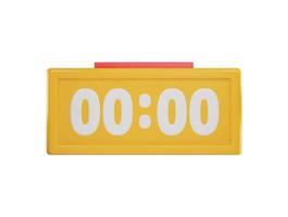 digital alarma icono 3d representación vector ilustración