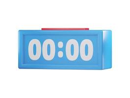 digital alarm icon 3d rendering vector illustration