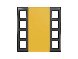 cinema clapperboard icon 3d rendering vector illustration