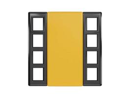 cinema clapperboard icon 3d rendering vector illustration