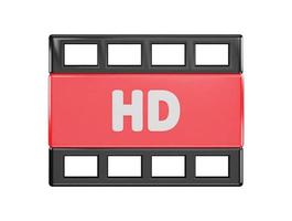 cinema clapperboard icon 3d rendering vector illustration