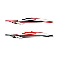 car wrapping decal vector. racing car decals vector