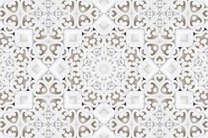 decorating geometric flower shapes and pattern background photo