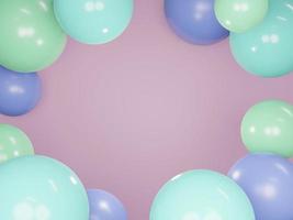 3D Rendering Geometric Background In Multicolor photo
