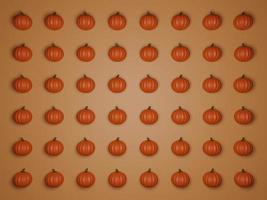 3D Rendering Pumpkin Pattern Background photo