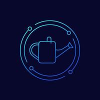 watering can line vector icon