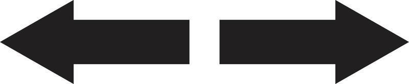 thick arrow pointer icon set . bold icons vector illustration . left and right arrows directions