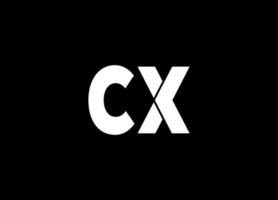 CX logo design and company logo vector