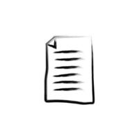 Contract sketch style vector icon