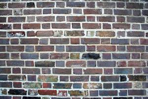 Red brown brick wall background photo