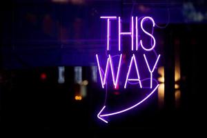 This way - Neon light photo
