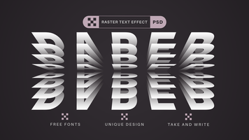 Paper Rustle - Editable Text Effect,  Font Style psd
