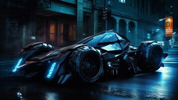 A futuristic batman super car desktop background photo