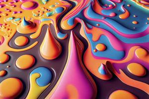 Abstract colorful plasticine background, ai generation photo