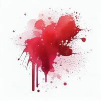 red stains background, watercolor, ai generation photo