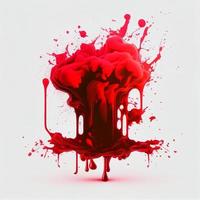 red stains background, ink, ai generation photo