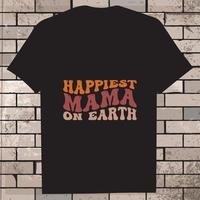 Mother's day Shirt, black vector