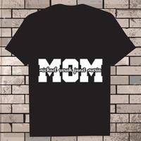 Mother's day Shirt, black vector