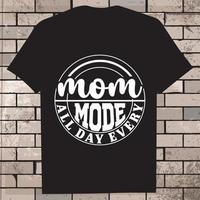 Mother's day Shirt, black vector