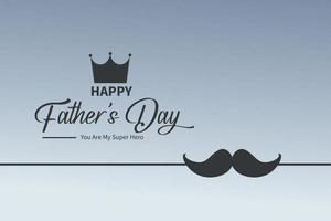 Happy father's day greeting card vector