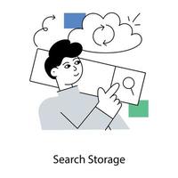 Trendy Search Storage vector