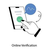 Trendy Online Verification vector