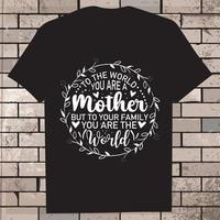 Mother's day Shirt, black vector