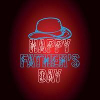 Happy father's day greeting card vector