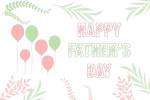 Happy father's day greeting card vector