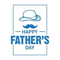 Happy father's day greeting card vector