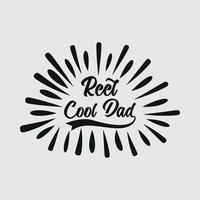 Happy Father's day greeting card with typography letter and t-shirt vector