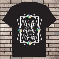 Mother's day Shirt, black vector