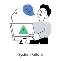 Trendy System Failure vector