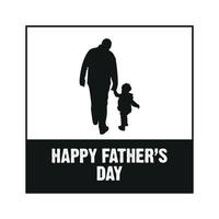 Happy father's day greeting card vector