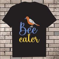 honey bee Black vector Illustration, Graphic T-Shirt Design Eps