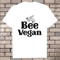honey bee Black vector Illustration, Graphic T-Shirt Design Eps