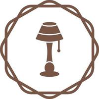 Lamp with stand Vector Icon