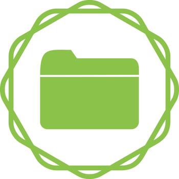 icono de vector de carpeta