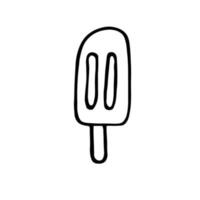 vector set of doodle ice cream. Hand-drawn clip art. Summer time sweet food