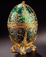 Royal Golden Crafted Easter egg image photo