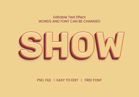 Show Text bewirken psd