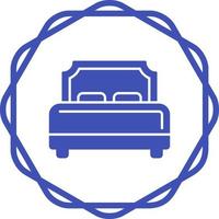 Hotel Bed Vector Icon