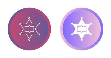 Sherrif Badge Vector Icon