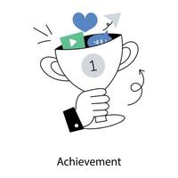 Trendy Achievement Concepts vector