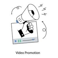 Trendy Video Promotion vector